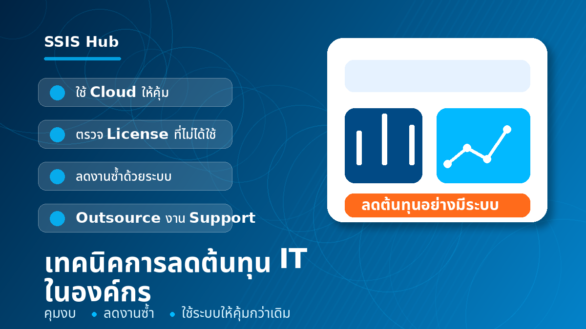 เทคนิคการลดต้นทุน IT ในองค์กร