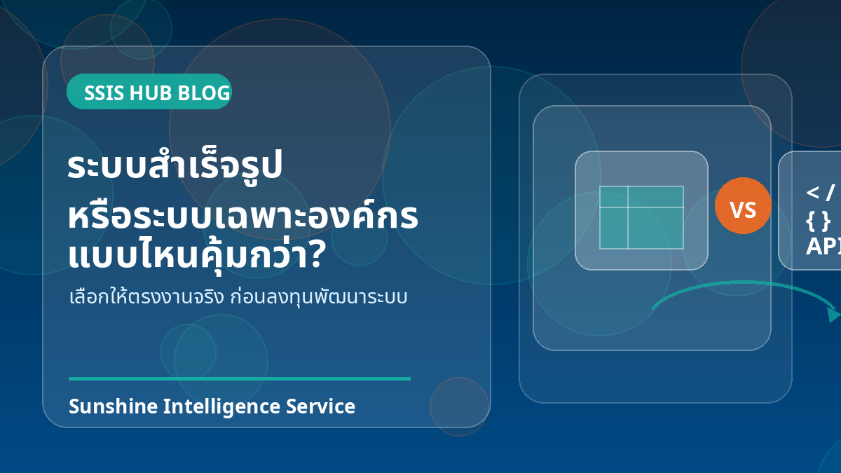 เลือกใช้ระบบสำเร็จรูป หรือพัฒนาระบบเฉพาะองค์กร แบบไหนคุ้มกว่า?